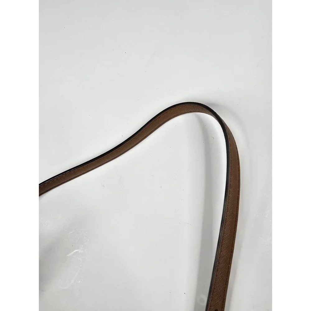 Michael‎ Kors Charlotte Signature Leather Large Brown Shoulder Bag Travel Beach